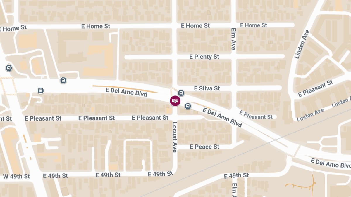 Accident With Injuries Reported at Del Amo Blvd & Locust Ave