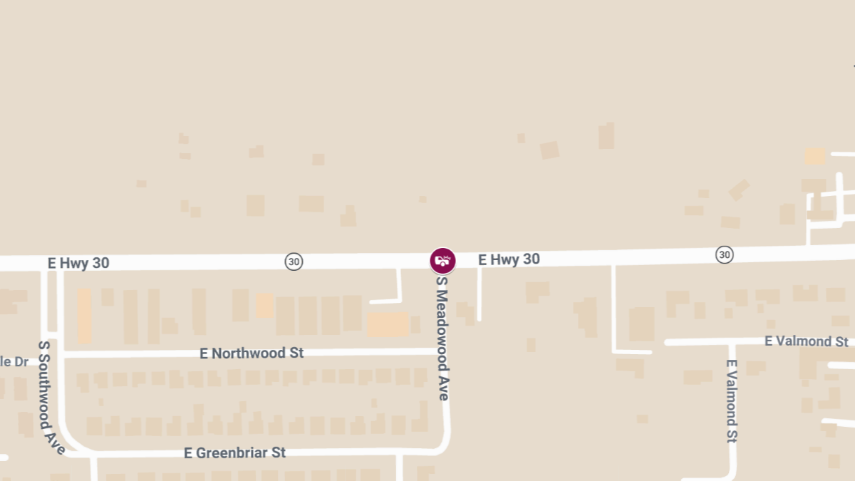 Accident With Injuries Reported at E LA 30 & S Meadowood Ave