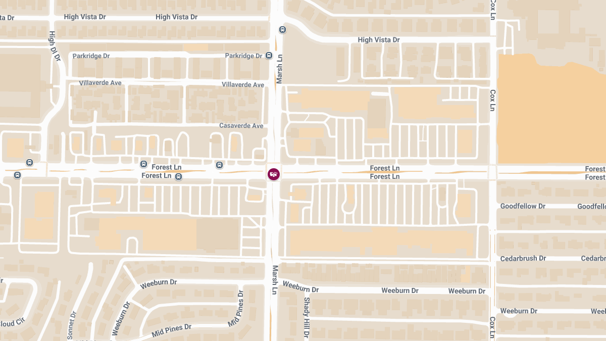 Accident With Injuries Reported at Forest Ln & Marsh Ln