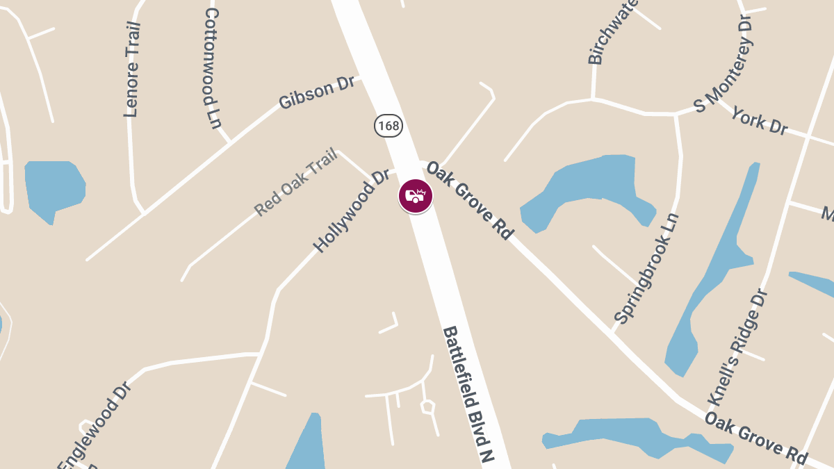 Accident With Injuries Reported at Oak Grove Rd & Battlefield Blvd N