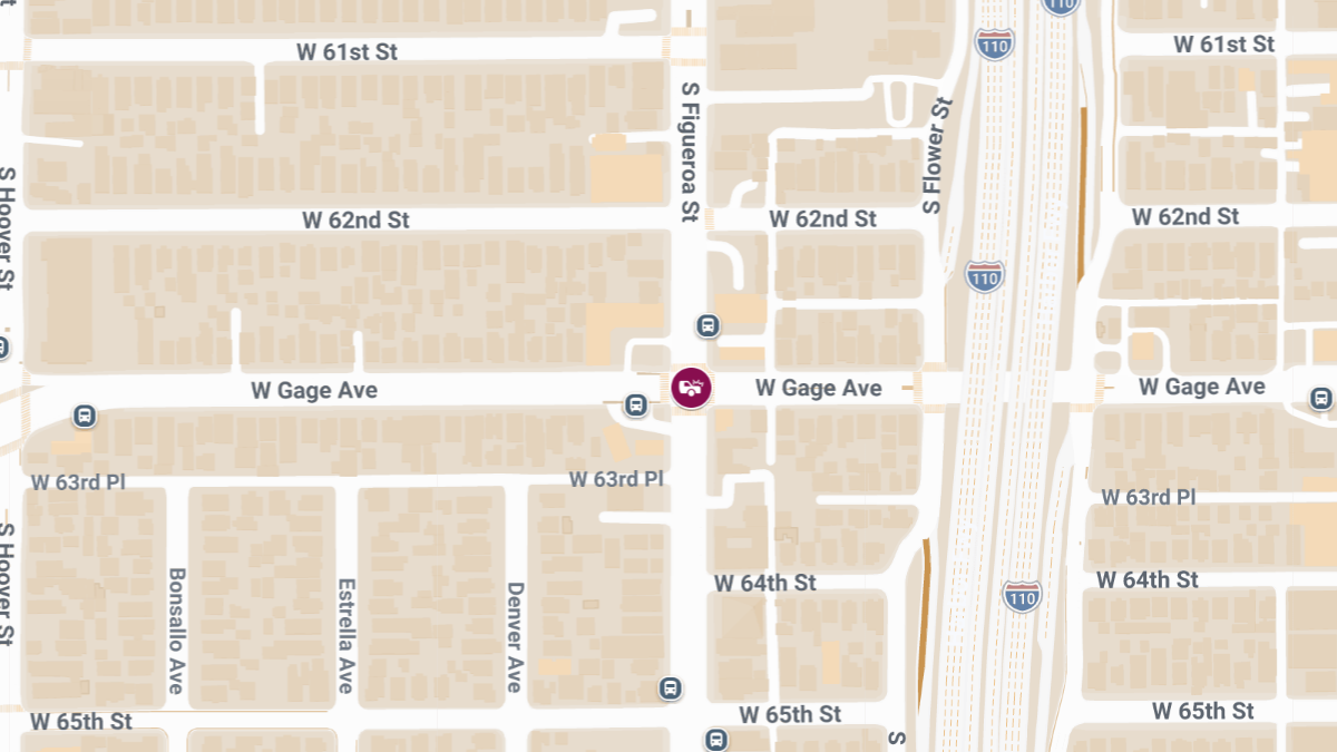 Accident With Injuries Reported at S Figueroa St & W Gage Ave