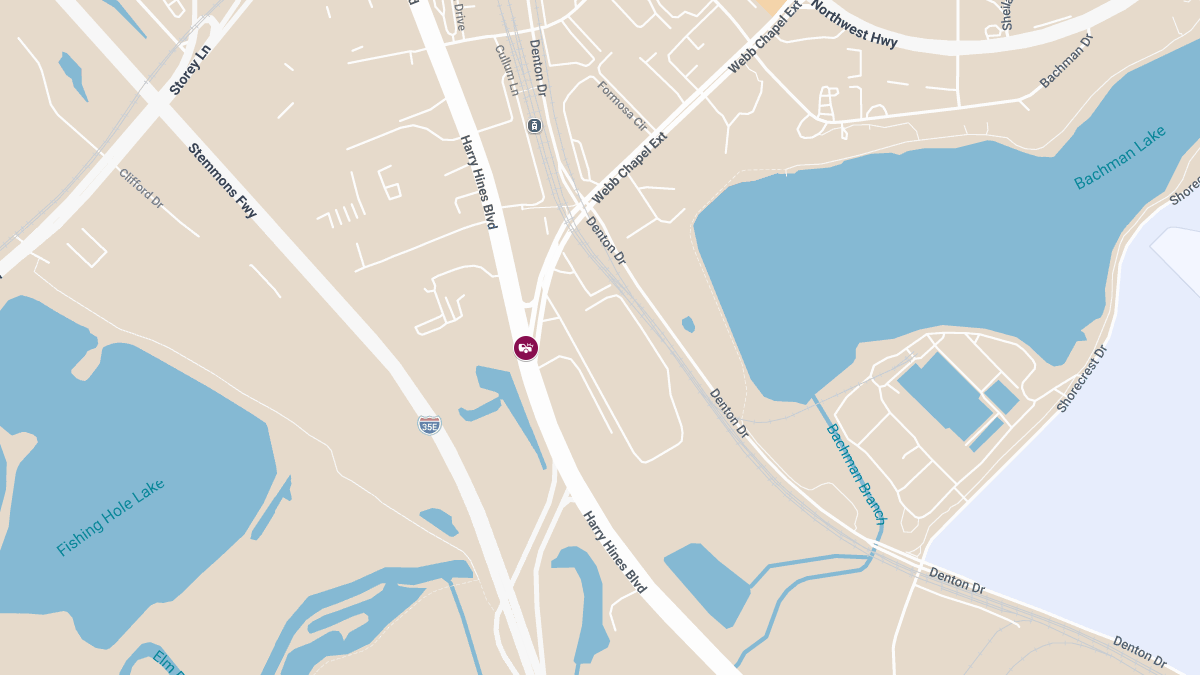 Accident With Injuries Reported at Webb Chapel Ext & Harry Hines Blvd