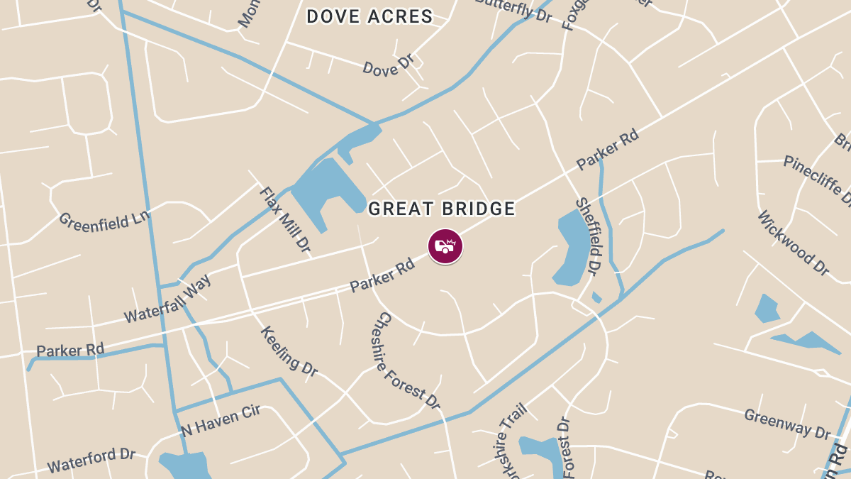 Accident With Injuries Reported near Great Bridge Post Office