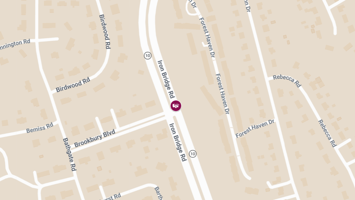 Accident With Injuries Reported on Iron Bridge Rd