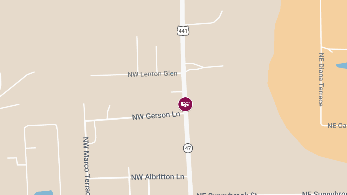 Accident With Injuries Reported on US-441 at NW Gerson Ln