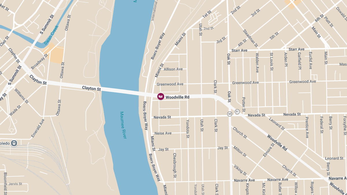 Accident With Injuries Reported on Woodville Rd Bridge