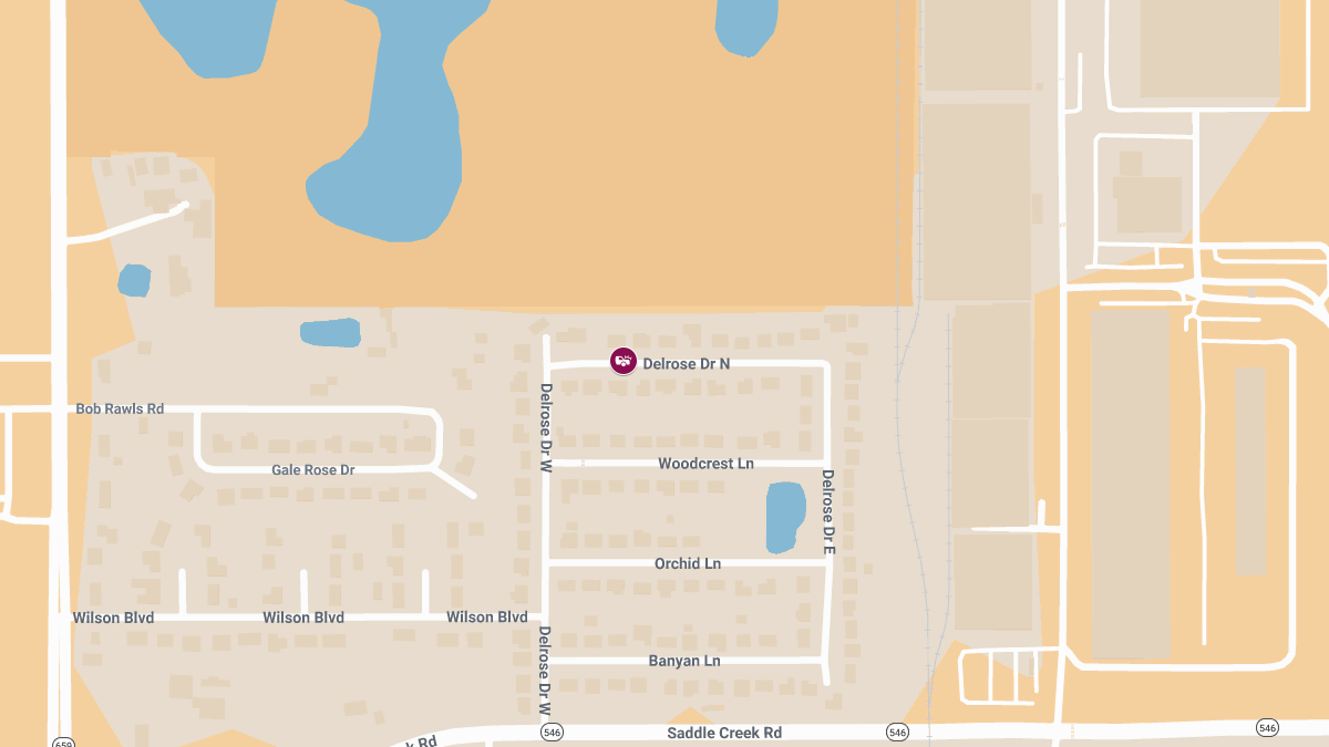 Accident With Injuries at Delrose Dr N