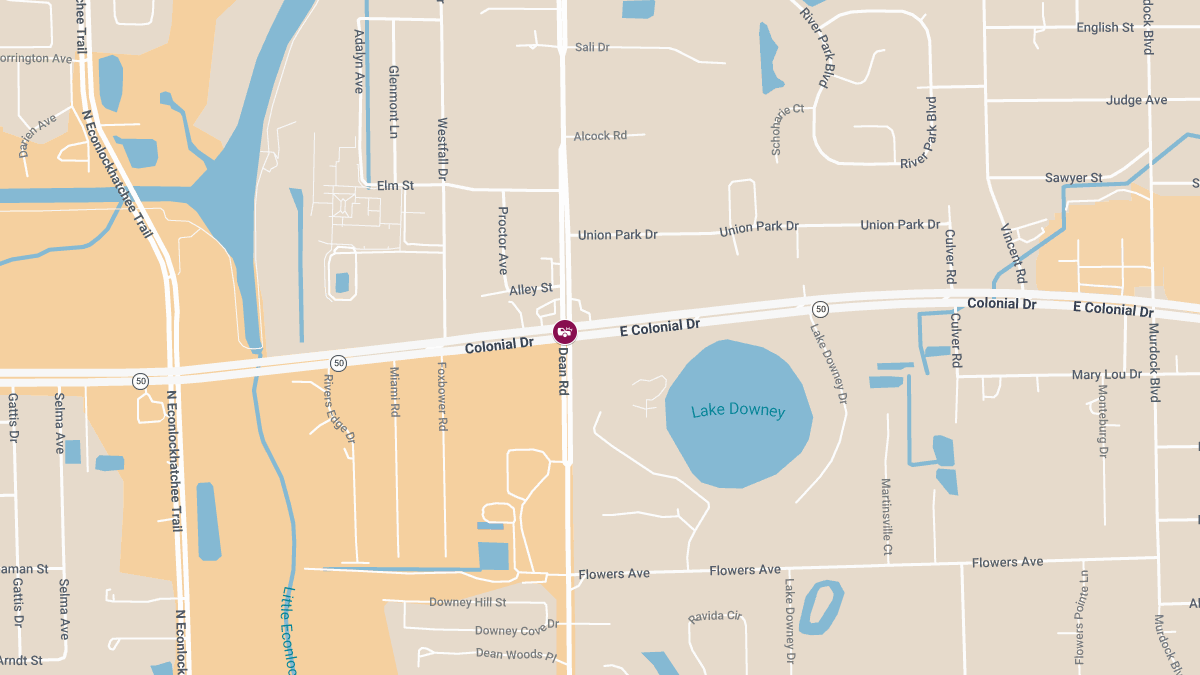 Accident With Injuries at E Colonial Dr & Dean Rd