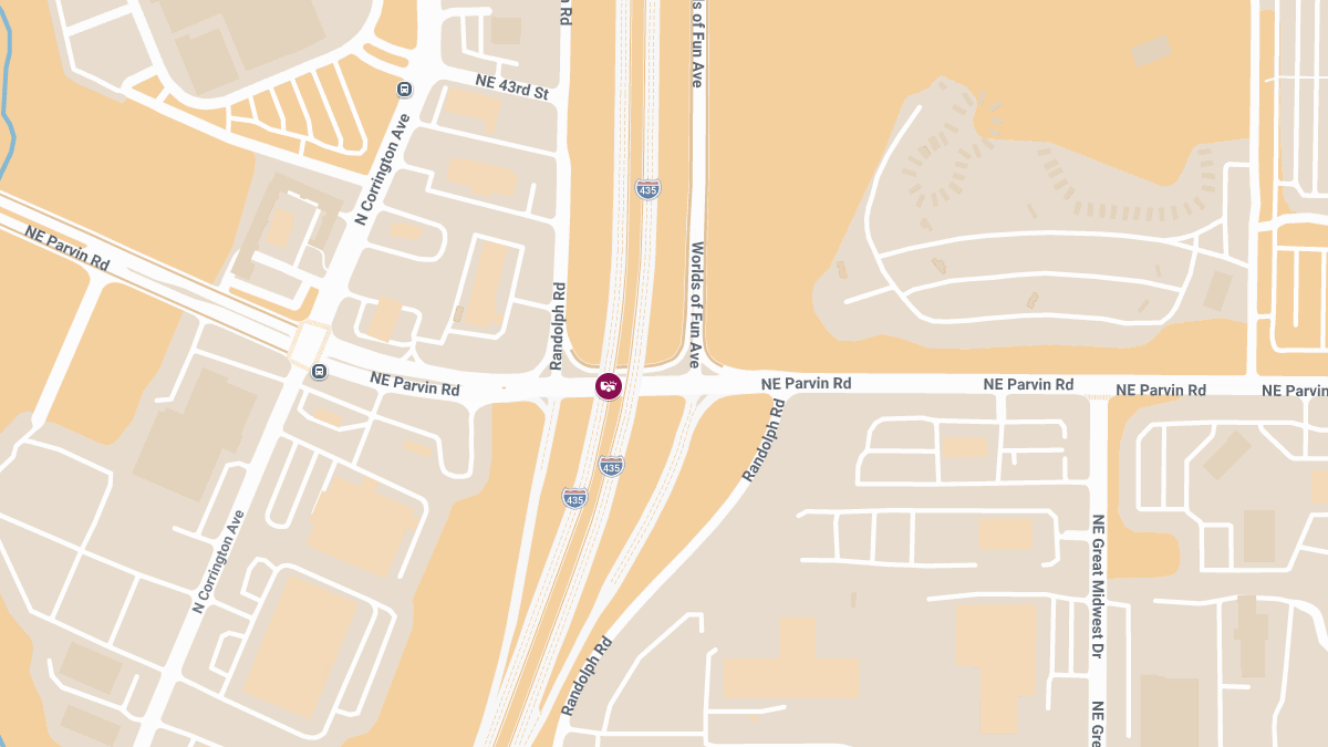 Accident With Injuries at I-35 S & NE Parvin Rd