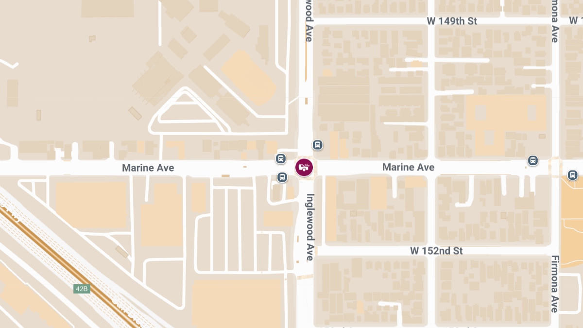 Accident With Injuries at Marine Ave & Inglewood Ave
