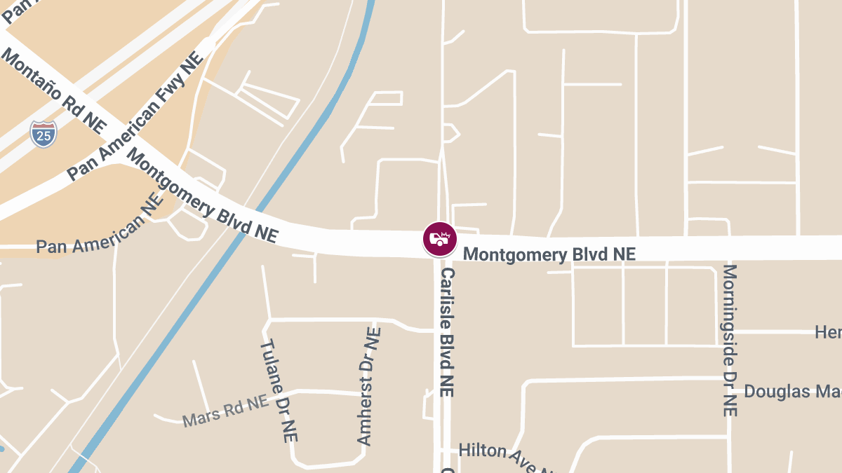 Accident With Injuries at Montgomery Blvd NE & Carlisle Blvd NE