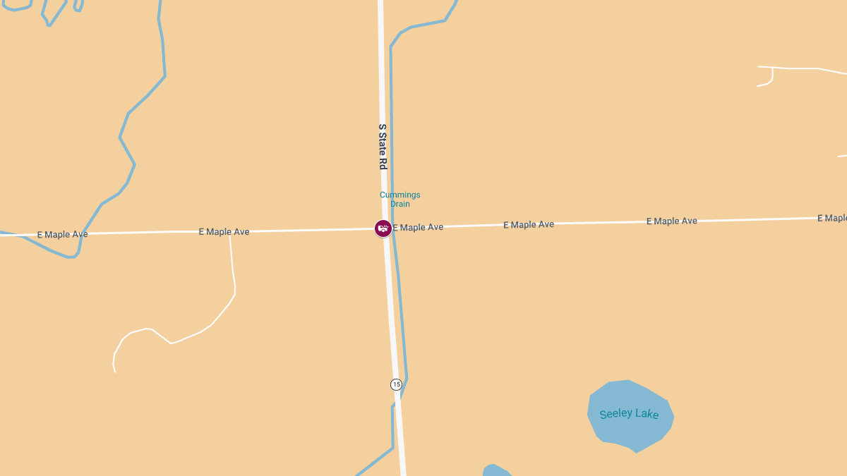 Accident With Injuries at S State Rd & E Maple Ave