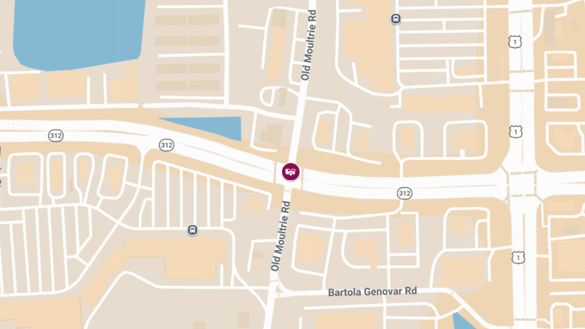 Accident With Injuries at SR-312 & Old Moultrie Rd