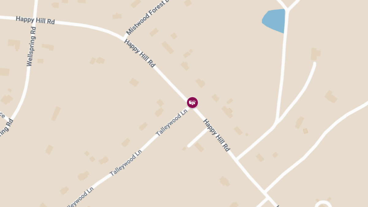 Accident With Injuries at Talleywood Ln & Happy Hill Rd