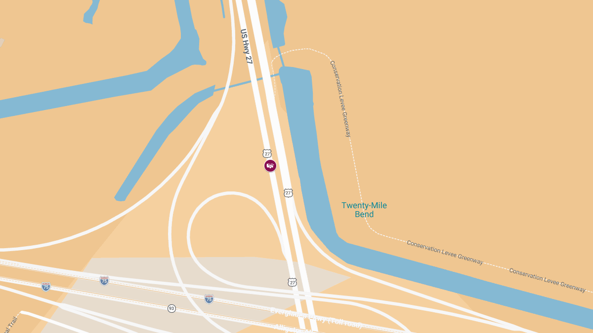 Accident With Injuries at US 27 near MM 37