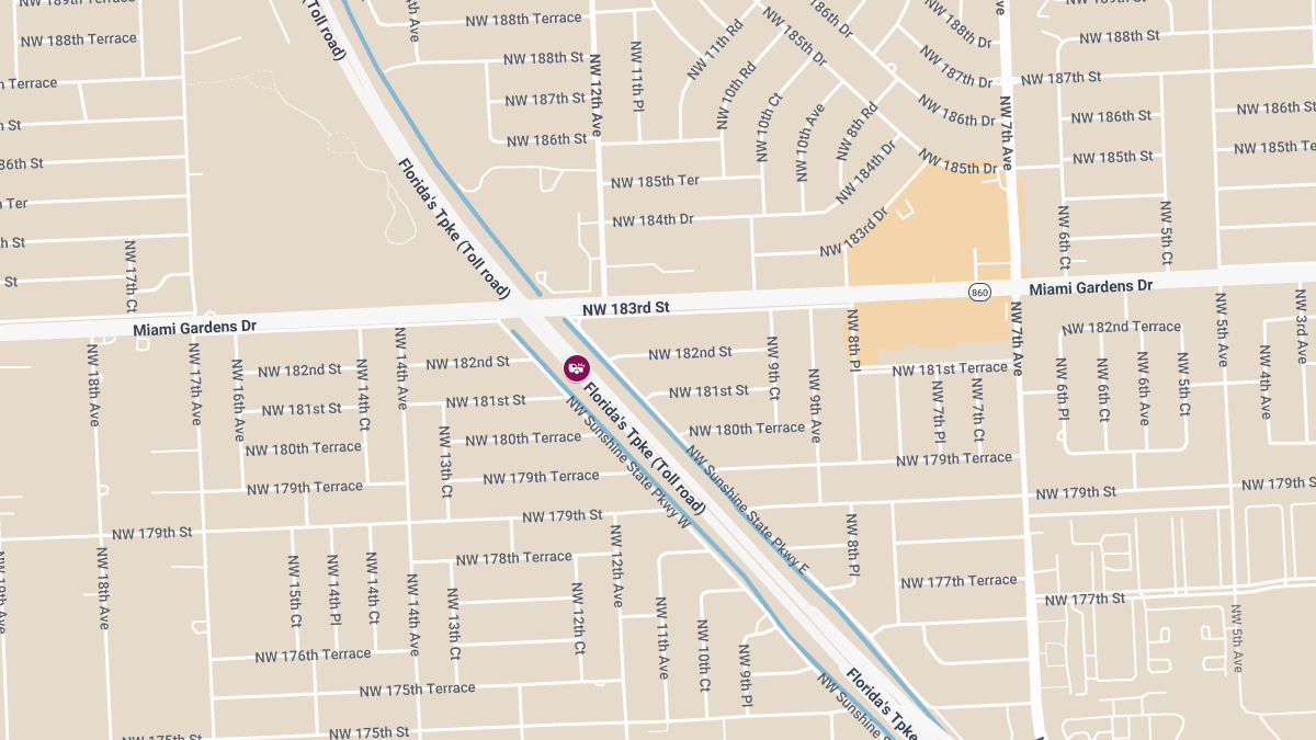 Accident With Injuries on Florida’s Tpke SB