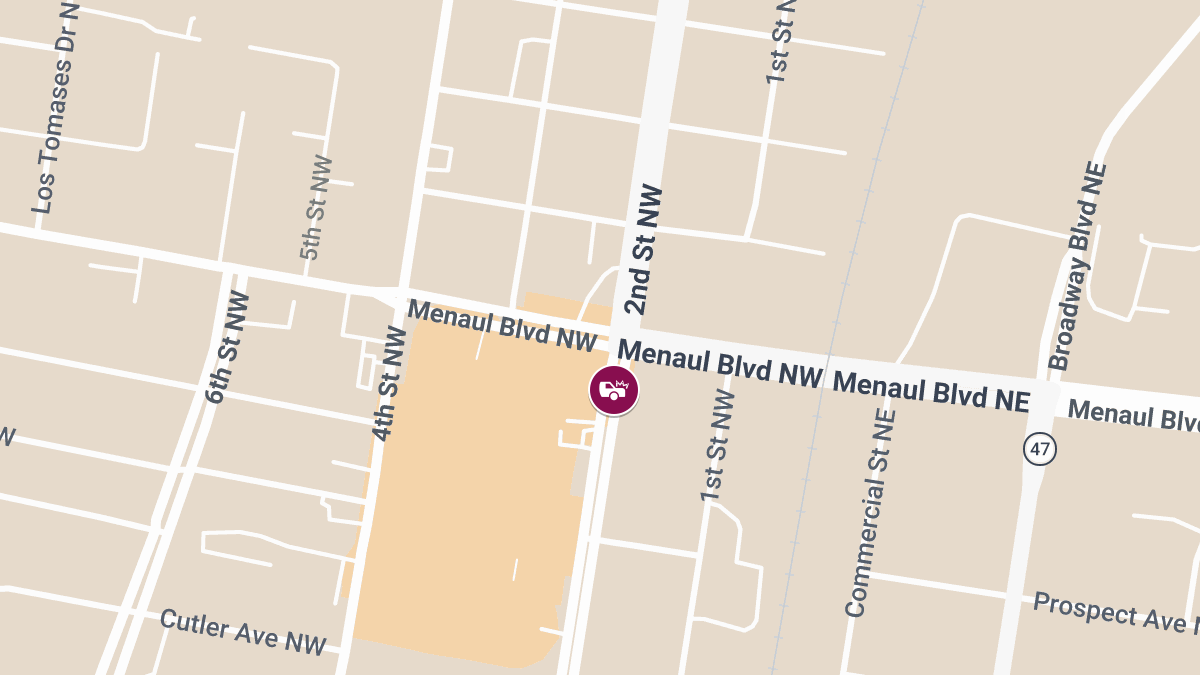 Accident at 2nd St NW & Menaul Blvd NW