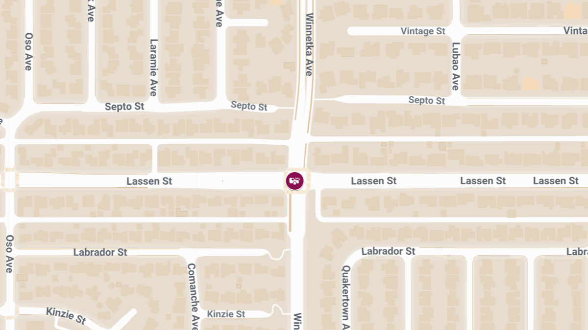 Accident at Lassen St & Winnetka Ave Leads to Injuries