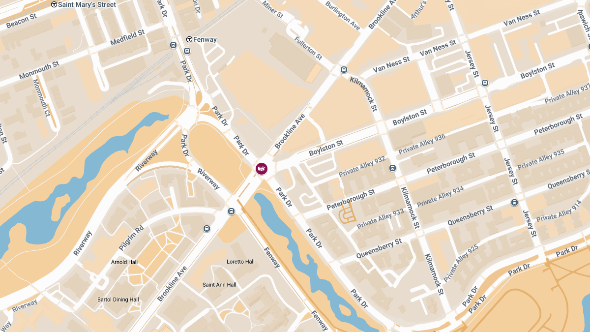 Accident at Park Dr and Brookline Ave Causes Injuries
