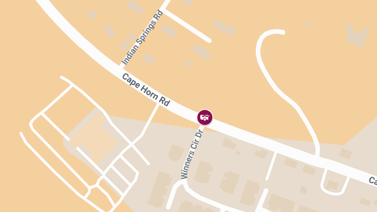 Accident on Cape Horn Rd at Winners Circle Dr Causes Injuries