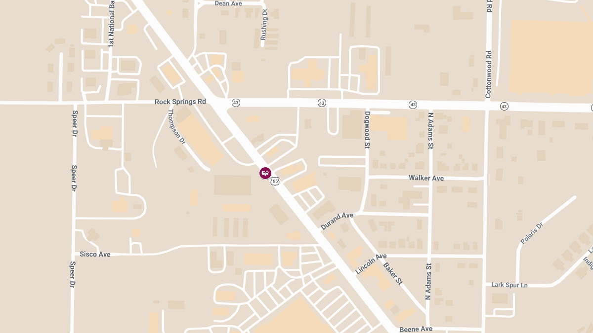 Accident on US 65 Near Hwy 43 Leads to Injuries