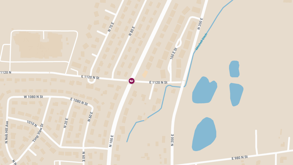 Accident with Injuries Near 1120 N & 100 E