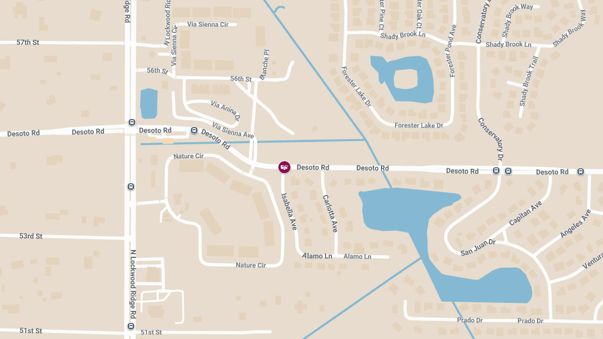 Accident with Injuries at Desoto Rd & Isabella Ave