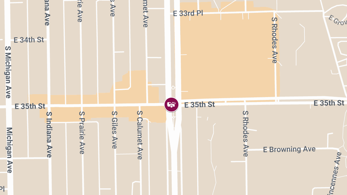 Accident with Injuries at E 35th St & S MLK Dr