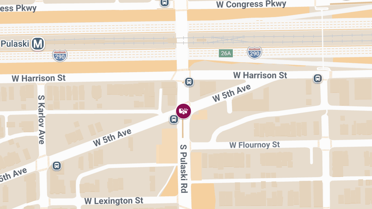 Accident with Injuries at Fifth and Pulaski