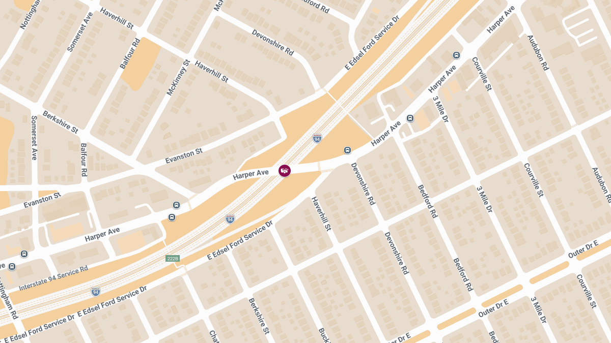 Accident with Injuries at Harper Ave and I-94
