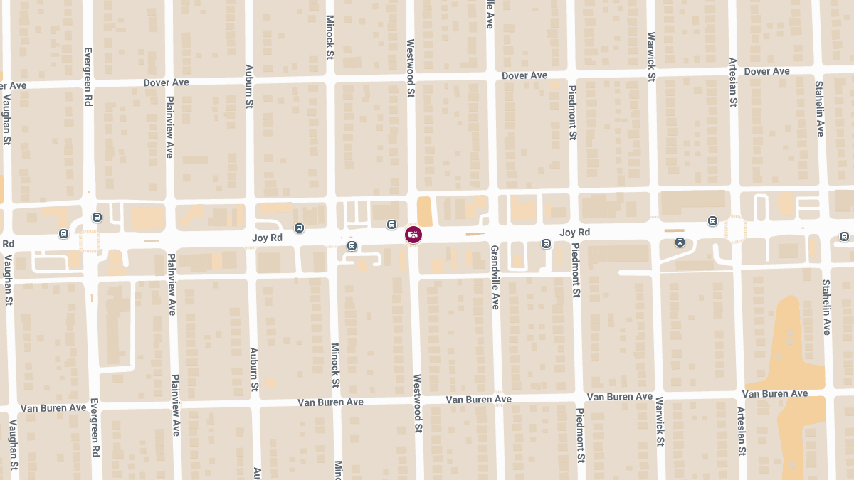 Accident with Injuries at Joy Rd & Westwood St
