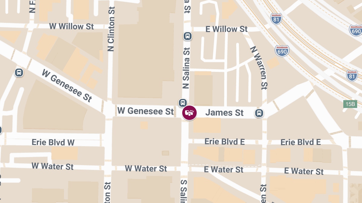 Accident with Injuries at N Salina St & James St
