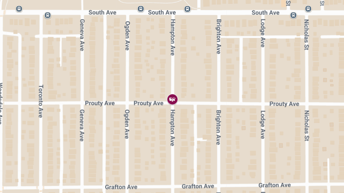 Accident with Injuries at Prouty Ave & Hampton Ave