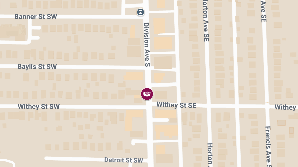 Accident with Injuries at S Division Ave & Withey St SE