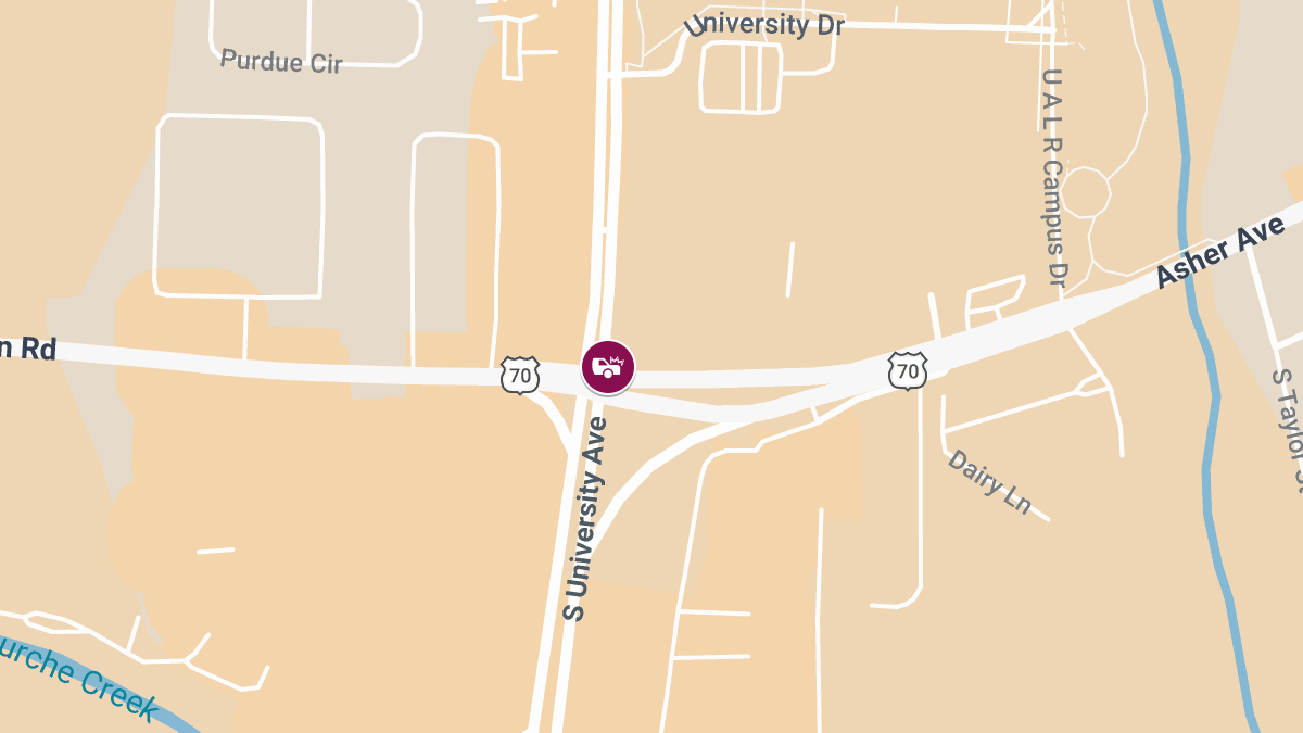 Accident with Injuries at University and Asher