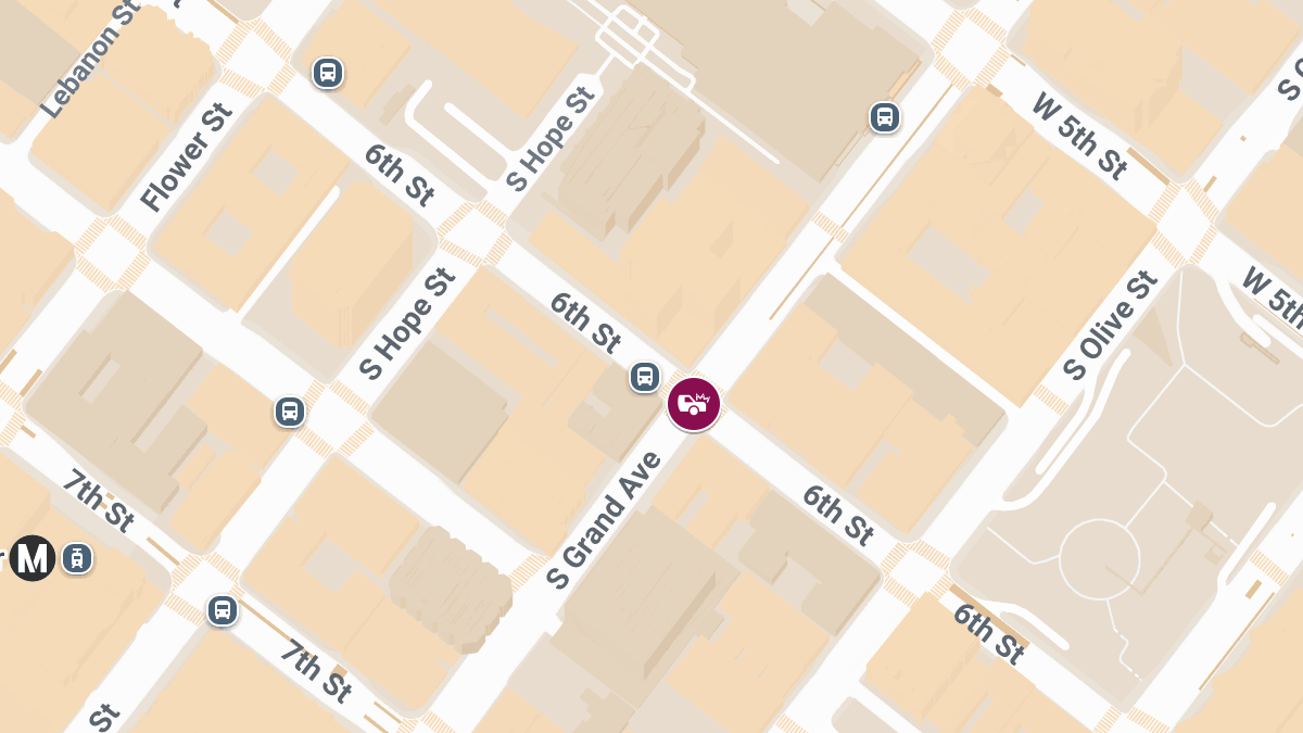 Accident with Injuries at W 6th St & S Grand Ave