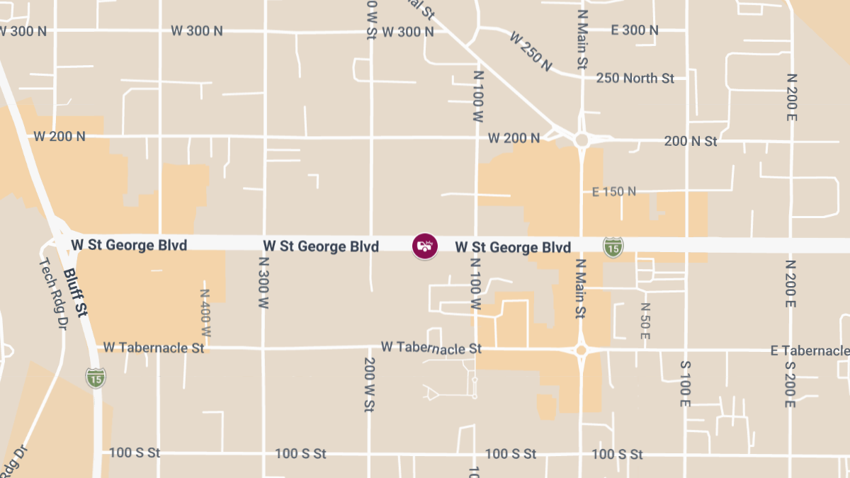 Accident with Injuries on 877 E St George Blvd
