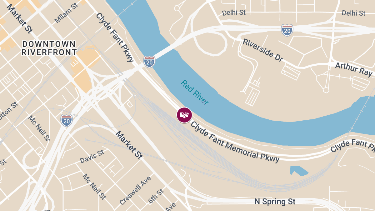 Accident with Injuries on Clyde Fant Pkwy at Jamie Davis Bridge