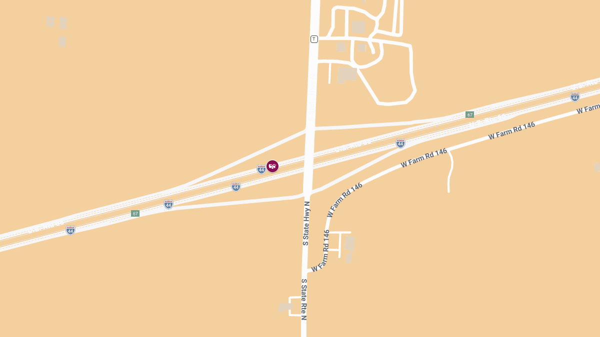 Accident with Injuries on I-44 Near S SHN