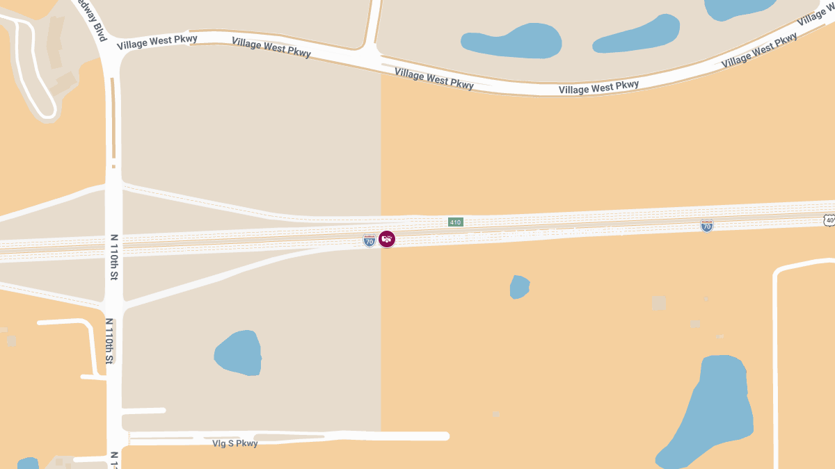 Accident with Injuries on I-70 W near Stadium Dr