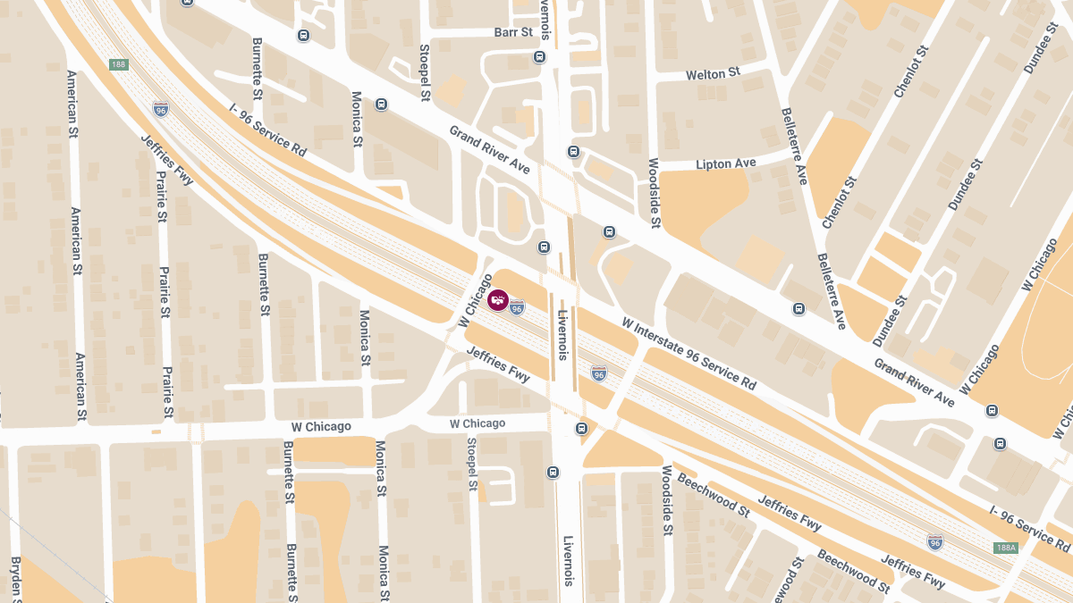 Accident with Injuries on I-96 at W Chicago