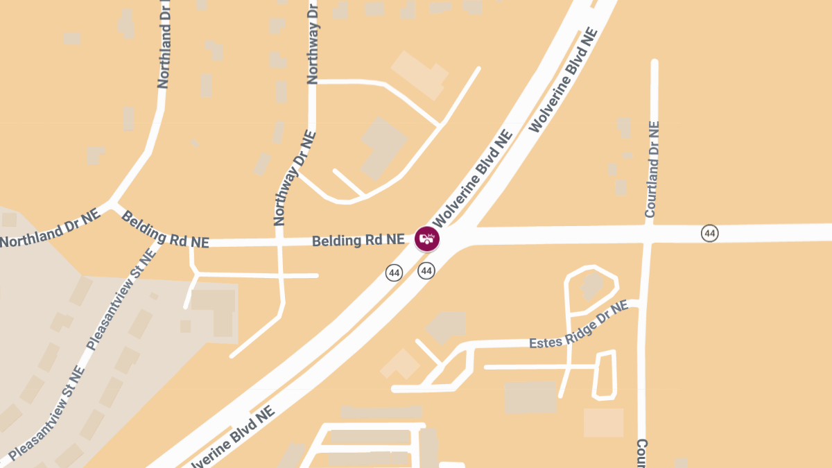Accident with Injuries on M-44 & Belding Rd