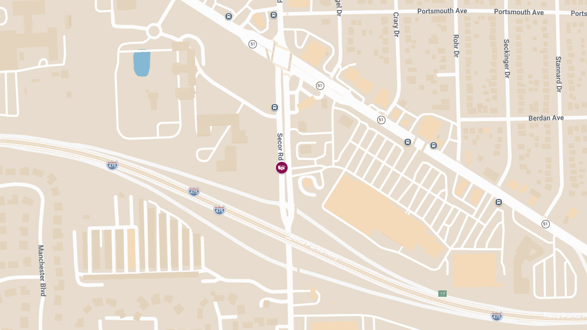 Accident with Injuries on Secor Rd near I-475
