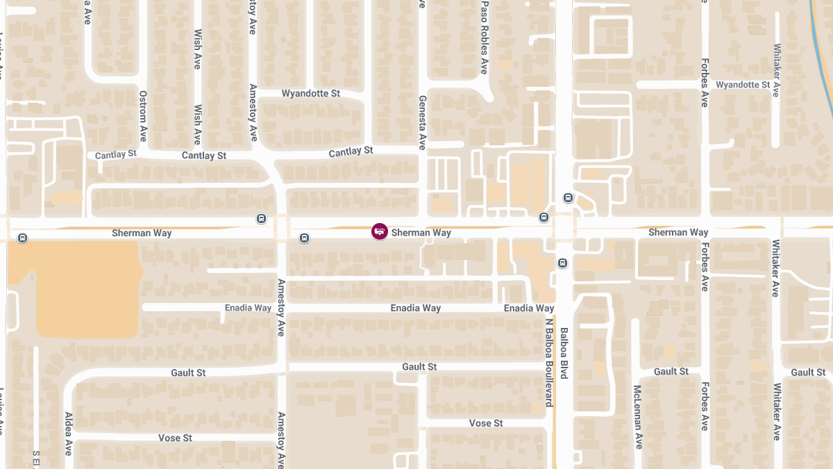 Auto Accident Results in Injuries at Sherman Way