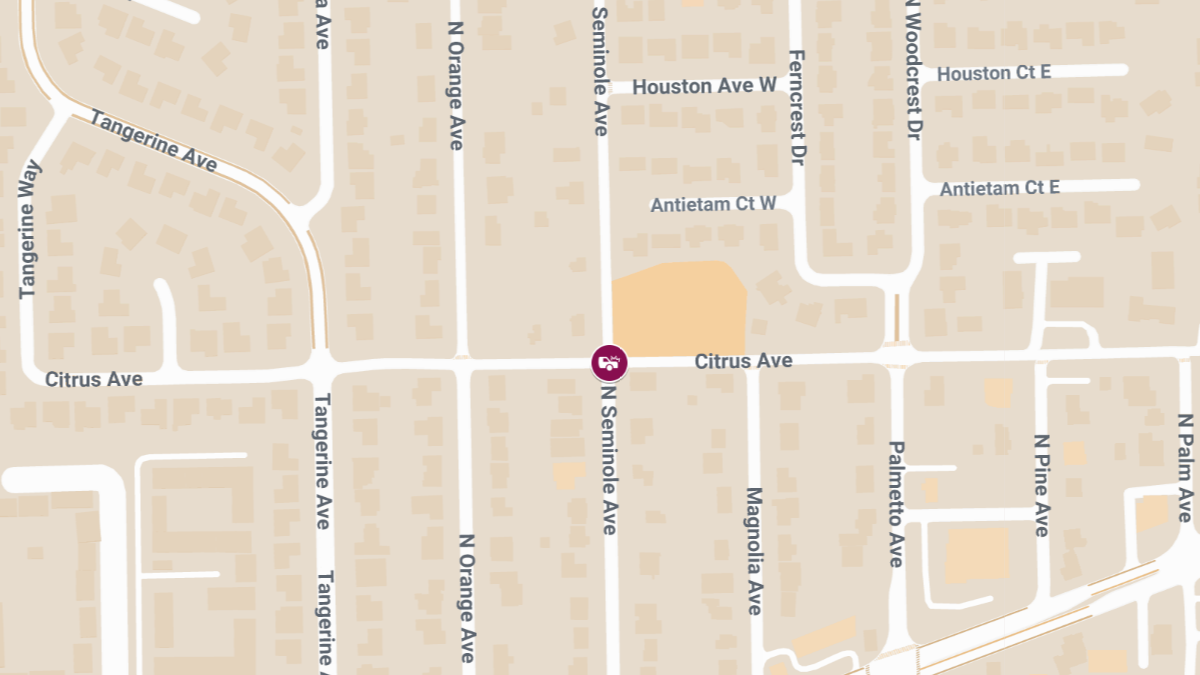 Auto Accident With Injuries at Citrus Ave & N Seminole Ave