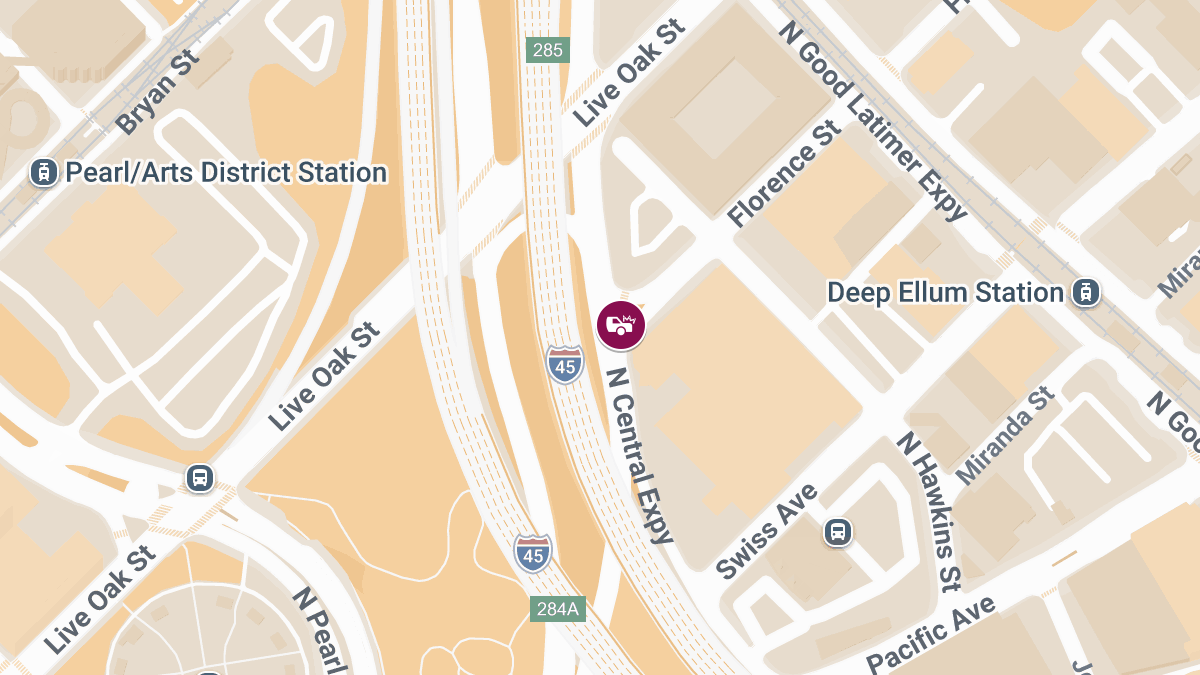 Auto Accident With Injuries at Florence St & N Central Expy