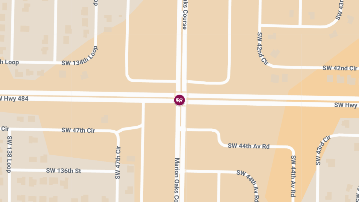 Auto Accident With Injuries at Marion Oaks Crse & CR-484