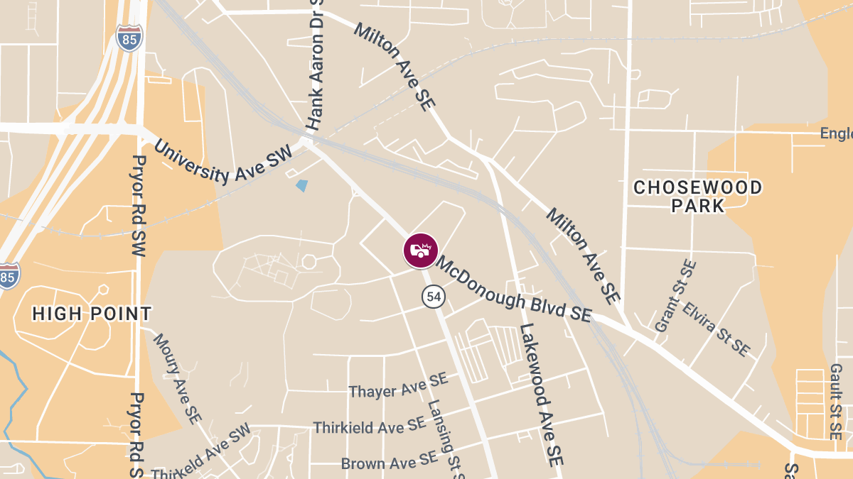 Auto Accident with Injuries Near McDonough Blvd