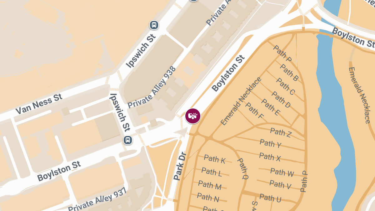 Auto Crash With Injuries at Boylston St & Park Dr