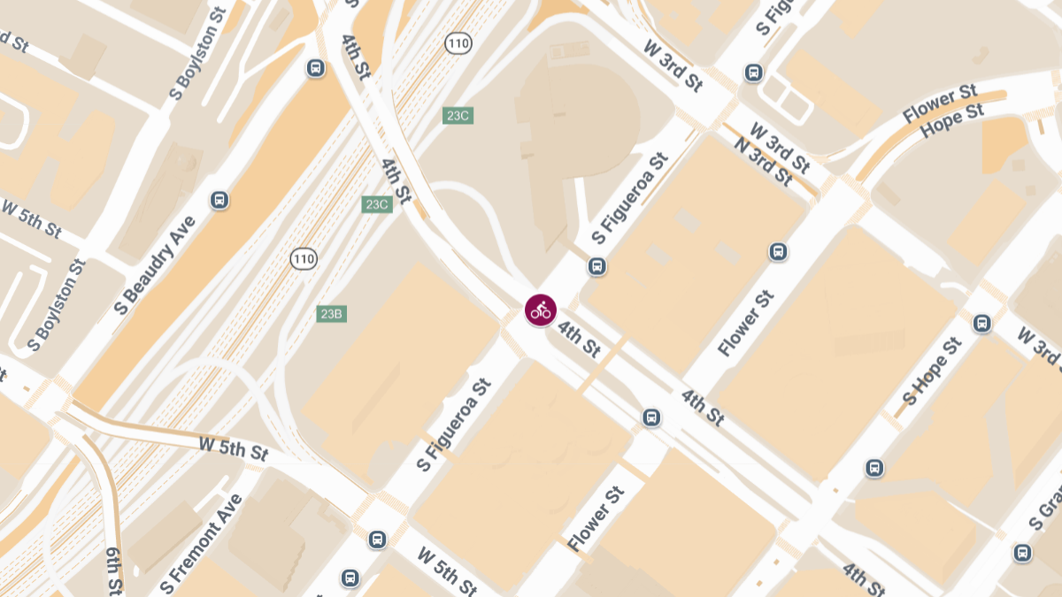 Bicyclist Hurt in Collision at 4th St & Figueroa St